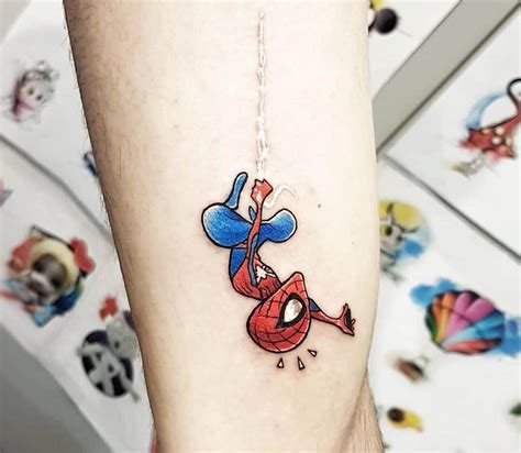 spiderman tattoo|spider underboob tattoo.